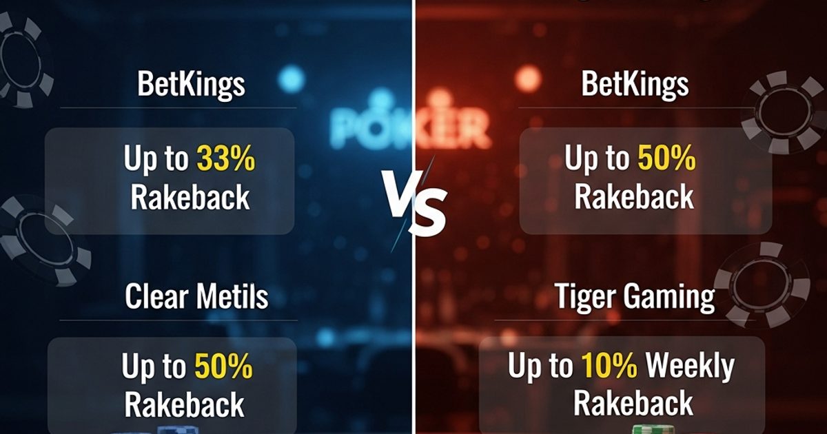 Online poker room comparison