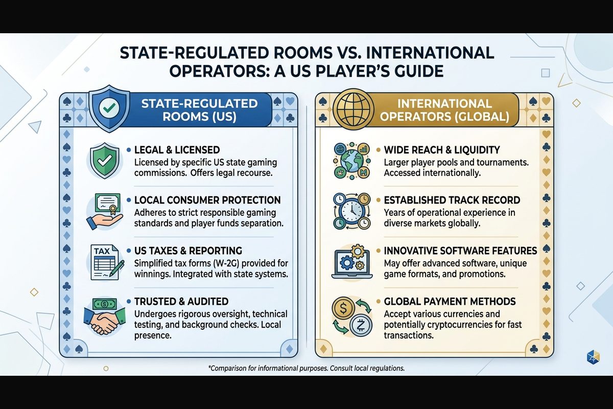 Comparativa de ventajas y límites entre salas reguladas por estado y operadores internacionales