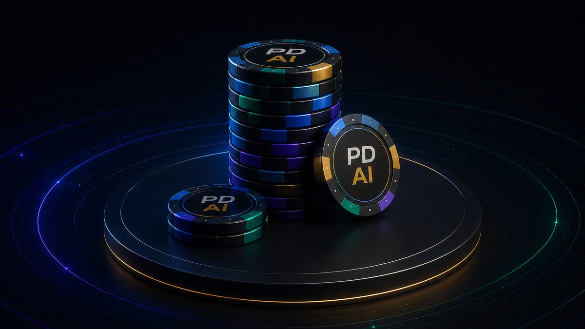 Premium stack of poker chips representing early MTT stage strategy