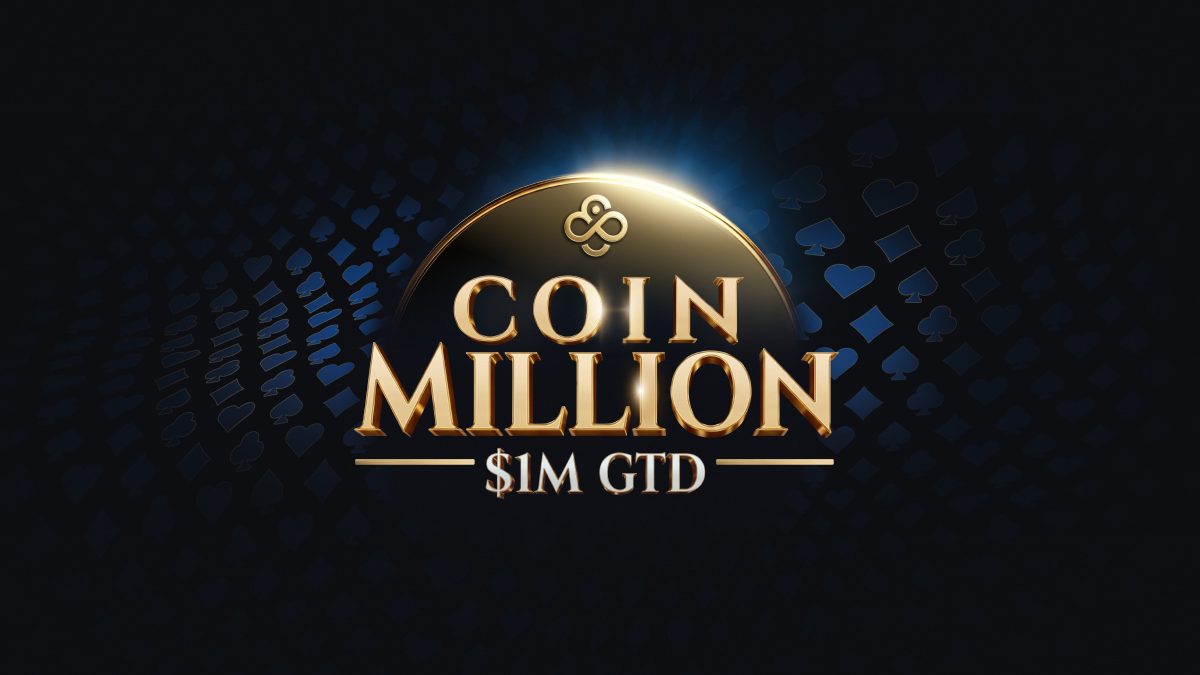 Logo de Coin Million $1M GTD para CoinPoker. Torneo de póker garantizado dentro de GOPC.