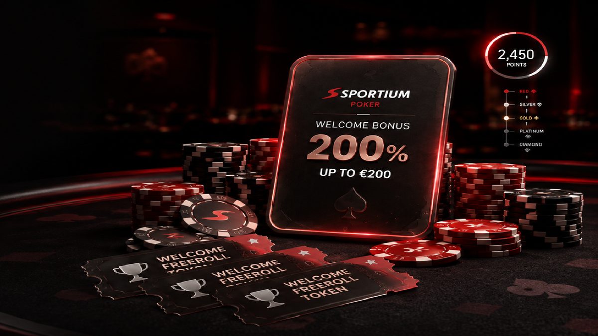 Bono de Bienvenida de Poker en Sportium: 200% hasta 200€ en sportium-es
